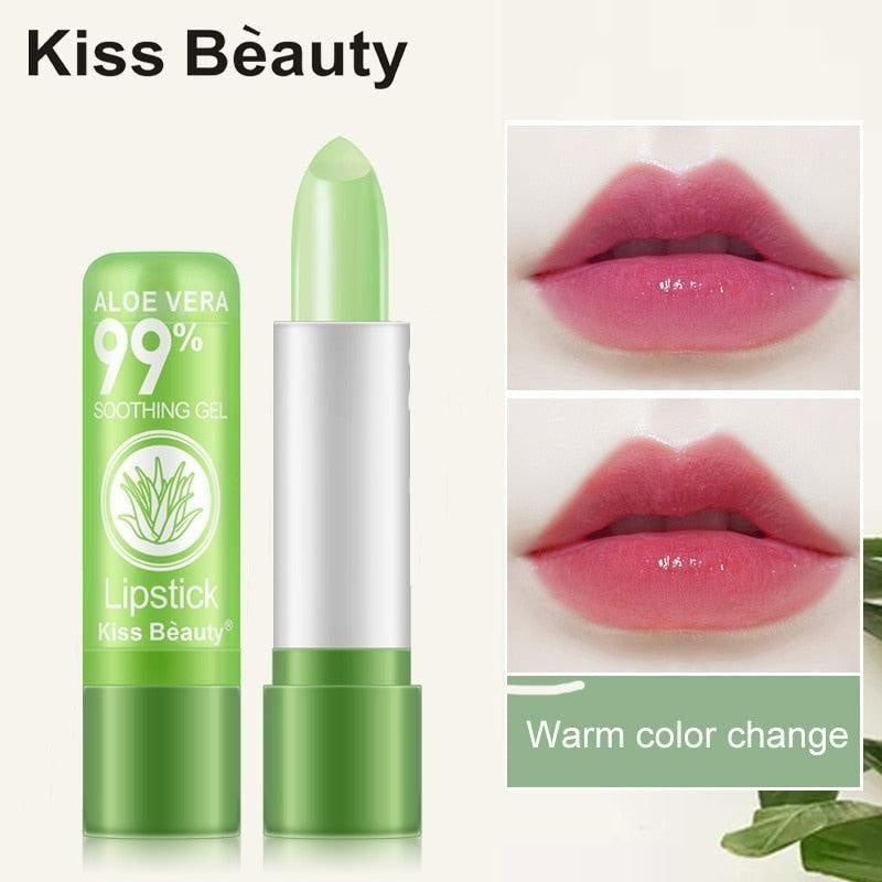 Moisture Makeup Lip Balm Aloe Vera Natural Lipbalm Temperature Changed Color Lipstick Long Lasting Nourish Lips Care TSLM2