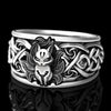 Load image into Gallery viewer, Huitan Viking Nordic Mythology Giant Wolf Men Ring Defense Totem Wolf Fashion Hip Hop Rock Unisex Finger Ring Punk Gift