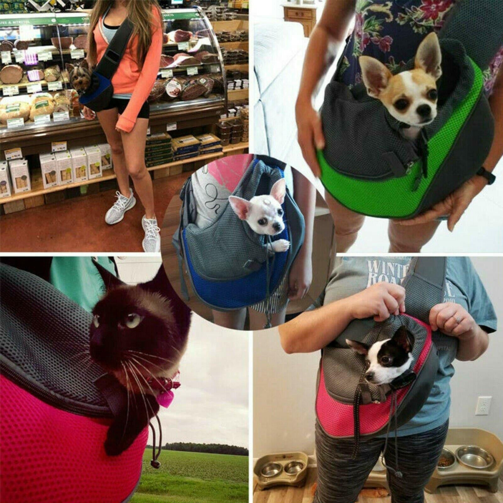 Travel Pet Puppy Dog Carrier Backpack Tote Shoulder Bag Mesh Sling Carry Pack Messenger Bag Dog Outdoor Carriers Bags