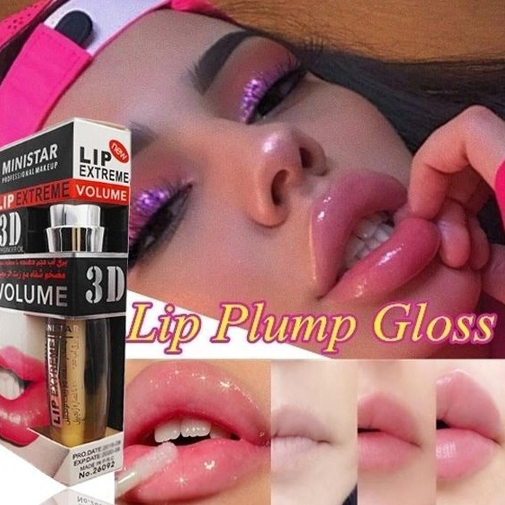 New Sexy Big Lips Lip Gloss Long Lasting Moisturizing Lip Plumper Extreme Waterproof Transparent Lip Gloss Makeup Beauty Tools