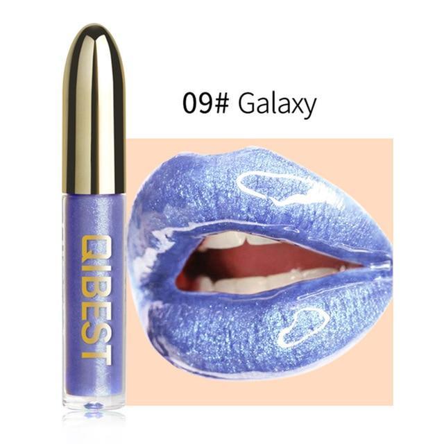 Lips Makeup Gloss Magic Lipstick Glitter Lip Black Purple Blue Gold Long Lasting Make Up Waterproof Metallic Liquid Lipsticks