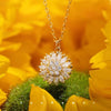 Load image into Gallery viewer, Rotatable Sunflower Necklace 925 Sterling Silver Zircon Crystal Women Necklace Luxury Clavicle Chain LAD-sale - CyberMarkt