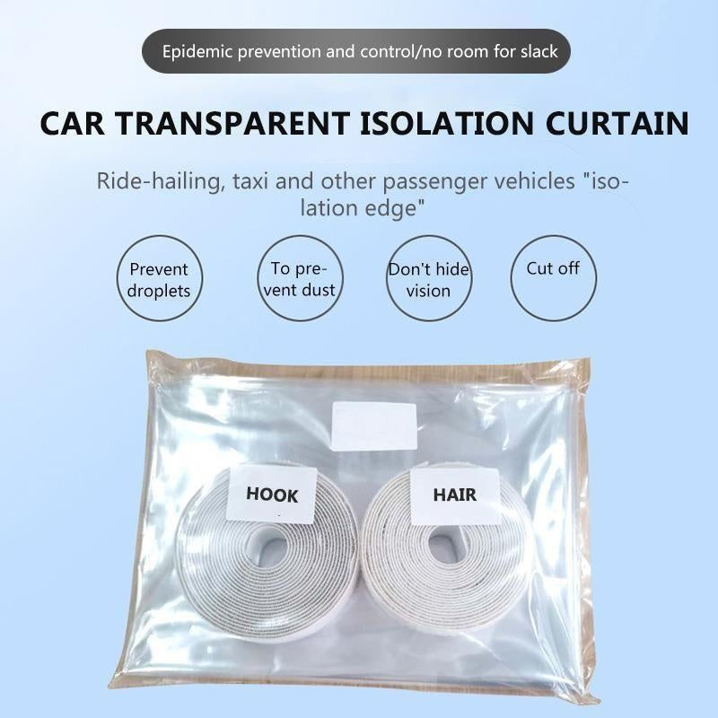 Transparent Taxi Transparent Anti-Droplet Car Isolation Film Full Surround Protective Cover Antifoam Clear Isolation Curtain