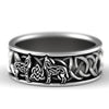 Load image into Gallery viewer, Huitan Viking Nordic Mythology Giant Wolf Men Ring Defense Totem Wolf Fashion Hip Hop Rock Unisex Finger Ring Punk Gift99