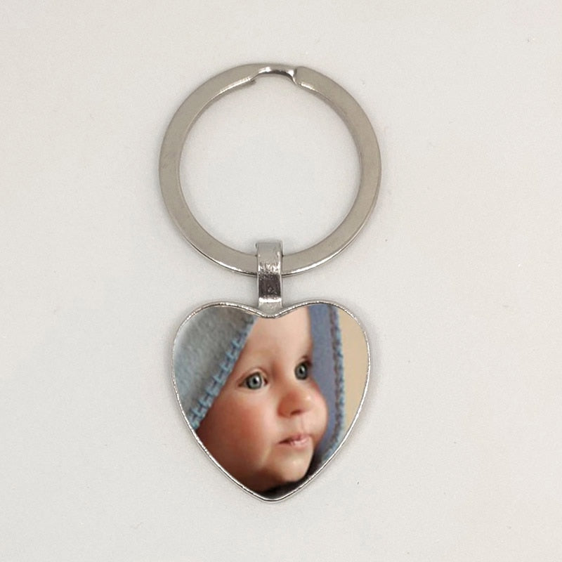 Personalized Photo Pendants Custom Keychain Photo Of Your Baby Child Mom Dad Grandparent Loved One Gift For Family Member Gift-1