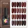 Load image into Gallery viewer, HNUIX 7ml Top Coat UV Nail Polish Matte Coffee Brown Color Nail Polish Dissolvable Series Chocolate Nail Paint Manicure Gel