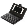 Phone Bluetooth Keyboard Case Leather Stand Cover For 4.5-6.8Inch iPhone / Android Phone