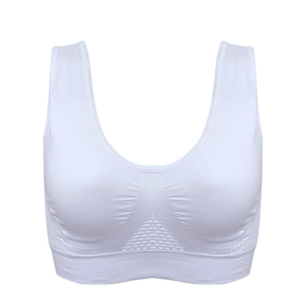 S-4XL Large Size Women New Design Comfort Aire Bra Hollow Mesh Breathable Underwear Shockproof Sports Support Fitness Bras