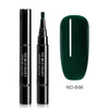 NICOLE DIARY one step gel Nail Varnish Pen Glitter 3 In 1 Nail Art Color Gel Polish Hybrid Easy To Use UV Gel Paint Glue