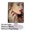 LED Touch Screen Makeup Mirror Professional Vanity Mirror With 16/22 LED Lights Health Beauty Adjustable Countertop 180 Rotating - CyberMarkt