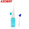 Load image into Gallery viewer, AZDENT 2pcs Nozzles Portable Oral Irrigator Pressure Dental Water Jet Flosser Nasal Irrigators Mouth Denture Tooth Cleaner 180ml - CyberMarkt