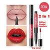 Load image into Gallery viewer, Lipstick Pearl Shining Double-end Lasting Lipliner Waterproof Lip Liner Stick Pencil 7 Colors Labiales Maquillaje Mujer