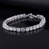 Load image into Gallery viewer, Luxury 4mm Cubic Zirconia Tennis Bracelets Iced Out Chain Crystal Wedding Bracelet For Women Men Gold Silver Color Bracelet