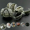 Expanding Photo Locket Necklace Silver Ball Angel Wing Pendant Memorial Gifts