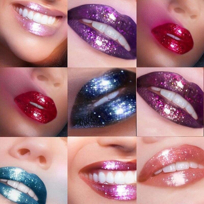 7 colors lip gloss long-lasting shiny gloss matte liquid lipstick waterproof lip gloss metallic makeup blue purple pink lipstick