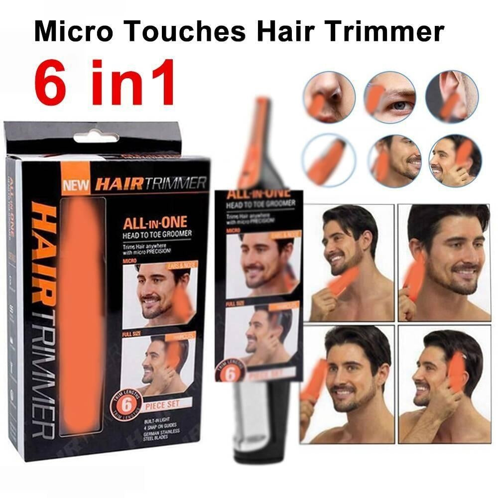 6 in 1 Electric Hair Trimmer for Nose, Ears, Eyebrows, Neck, Beard and Sideburns, Professional Painless Multipurpose Shaver 2020