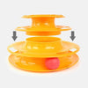 Load image into Gallery viewer, Three Levels Pet Cat Toy Tower Tracks Disc Cat Intelligence Amusement Triple Disc Cat Toys Ball Training Amusement  Cat Tower