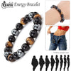 Load image into Gallery viewer, Magnetic Tiger Eye Hematite Stone Bead Couple Bracelet Health Care Magnet Men Women Help Weight Loss Jewelry