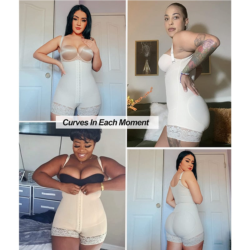 Bodi Slim Woman Body Shaper Belly Sheath Corset High Girdle Post-Surgical Use Slimming Compression Garment Tummy Full Shapewears