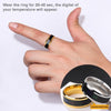 Smart Sensor Body Temperature Test Ring Stainless Steel Fashion Display Real-time  Changing Color Finger Rings