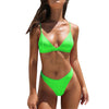 Load image into Gallery viewer, Women High Waist Bikini Fluoresce Swimsuit Push-up Bra Bikini Sexy Summer Solid Swimwear Maillot De Bain Femme Bikini 2020 New - CyberMarkt