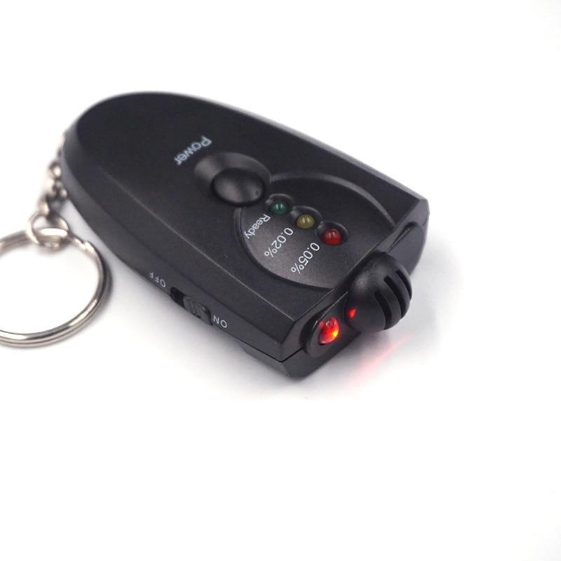 Mini Professional Digital Breathalyzer Key Chain Alcohol Tester Alcohol Breath Analyze Tester with flashlight
