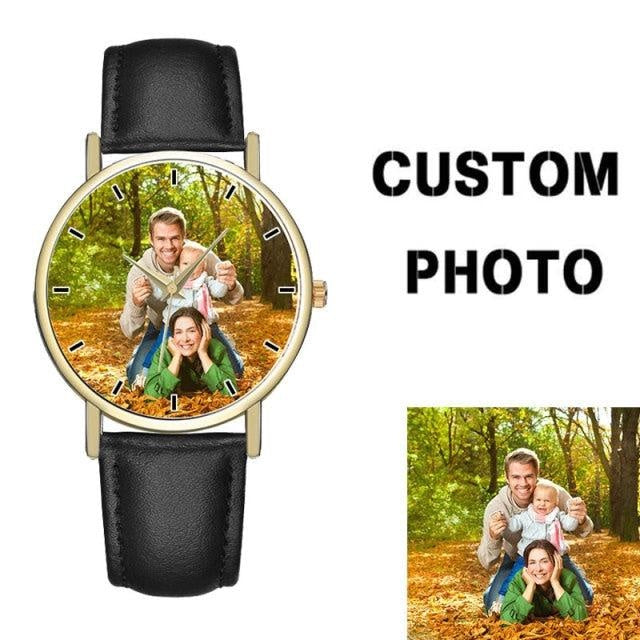 Custom Watch Women Men Printing Your Picture Watch Blank Personalized Watch DIY Put Your Own Photo/Image/Text