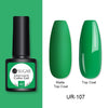Load image into Gallery viewer, UR SUGAR 7.5ml Matte Top Coat Color Gel Nail Polish Green Series Semi Permanent Soak Off UV Gel Varnish DIY Nail Art Gel Paint