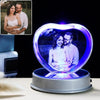 Load image into Gallery viewer, Customized K9 Crystal Photo Frame LED Base Laser Engraved Picture Home Decoration Personalized Wedding Photo Frame
