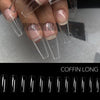 Load image into Gallery viewer, Gel X Nails Extension System Full Cover Sculpted Clear Stiletto Coffin False Nail Tips 240pcs/bag