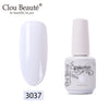 Clou Beaute 64 Colors Gel Nail Polish White Gel UV Nail Matte Base Top Gel Polish Soak Off UV Varnish Gel Paint 15ml Nail Art