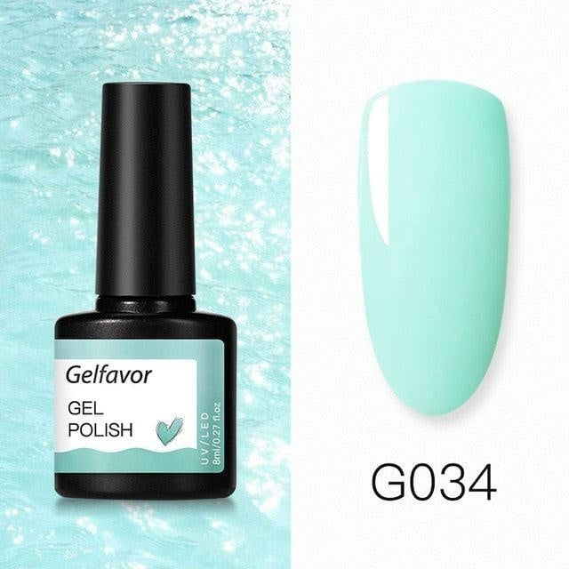 Gelfavor 8ml Gel Nail Polish Glitter For Manicure set nail art Semi platium UV LED Lamp Nail varnishes Base top coat Gel lacquer - CyberMarkt