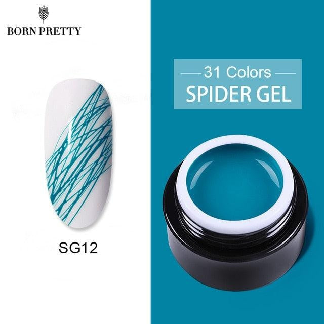 BORN PRETTY Spider Wire Drawing Nail Gel Painting Gel Nail Polish Pulling Silk Point Line Creative Soak Off Nail Art Gel 5ml