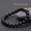 Load image into Gallery viewer, Natural Black Onyx with Tiger eye Stone Beads Men Jewelry Bracelet 12 Constellation Leo Lovers Energy Balance Bracelet