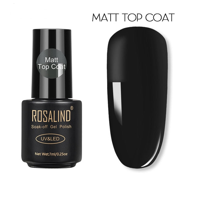 ROSALIND Gel Nail Polish Lamp All For Nails Art Manicure With Matt Base Top Coat Semi Permanant Gellak Nail Gel Polish Varnishes - CyberMarkt