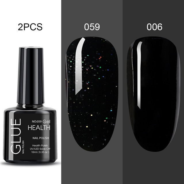 MORDDA 10ml Gel Nail Polish Glitter For Manicure set nail art Semi platium UV LED Lamp Nail varnishes Base top coat Gel lacquer - CyberMarkt
