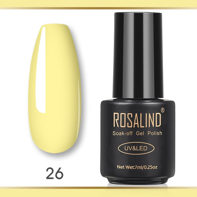 ROSALIND Gel polish For Nails Manicure Winter Colors vernis semi permanent primer Nail art Hybrid Gel Varnishes nail polish