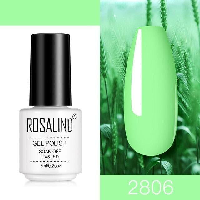 ROSALIND Nail Gel Polish Semi Permanent Polish All For Manicure Nails Art UV Hybrid Varnishes Gellak Base TOP Primer For Nails
