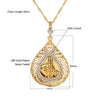 Load image into Gallery viewer, Crystal Muslim Islam Coin Necklace Women/Men Gold Color Turkey Wedding Jewelry Turkish Coin Lucky Allah Pendant Never Faded