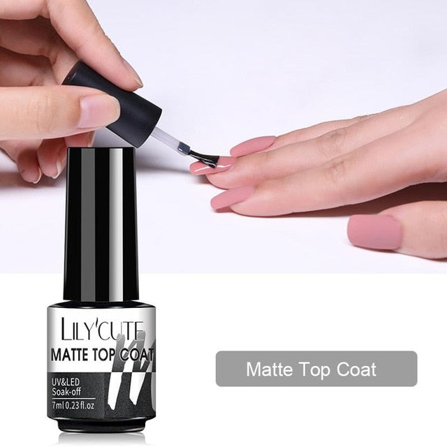 LILYCUTE 7ml Nails Gel Polish Fall Winter Color Long Lasting Hybrid For  Base Top Coat Soak Off UV LED DIY Nail Art Gel
