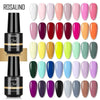 ROSALIND Nail Gel Polish Hybrid Vernis 7ML Soak Off Nails Art Design Semi Permanent Gel Lacquer Pure Colors All For Manicure