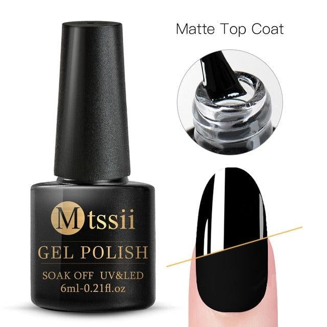 Mtssii  6ml Nail Gel Eggshell Gel Nail Polish Transparent Gel Soak Off Nail Art Gel  UV LED Varnish With Any Color Base Top Coat