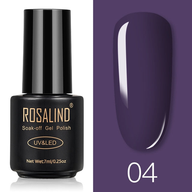 ROSALIND Nail Gel Polish Set Nails Art Gel Nail Polish For Manicure Soak Off White Primer Semi Permanent UV Gel Hybrid Lacquer