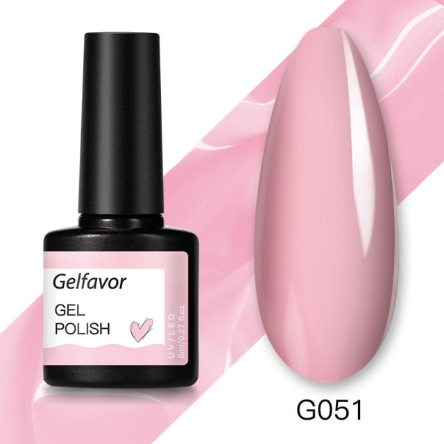 Gelfavor Gel varnishes Semi-permanent For Nails Stamping UV LED Lamp Manicure Set Nail Art Base and Top Coat for Gel Nail polish