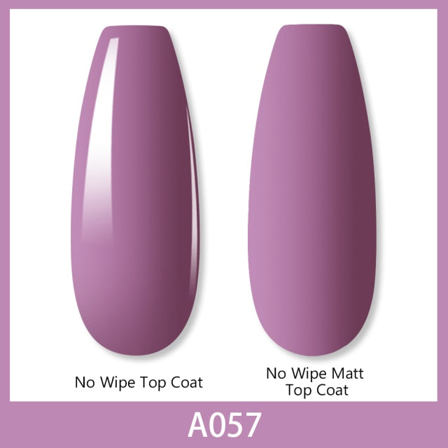8ml Nail Gel Polish Primer Nude Color Series Natural Rose Color Gel Varnish No Wipe Matt Top Coat Soak Off UV Nail Gel Lacquer