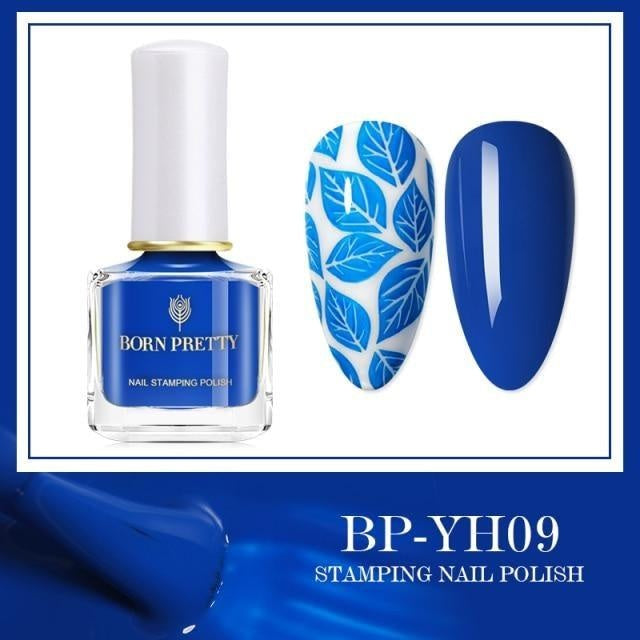 BORN PRETTY 7ml  Nail Stamping Polish Holo Nail Art Stamp Varnish Printing Polish Varnish Nail Art Template Top Coat Oil