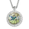 Load image into Gallery viewer, Hummingbird Necklace Cardinal Bird Art Picture Glass Rhinestone Pendant Silver Color Chain Cute Bird Jewelry for Women Men