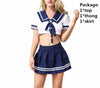 Load image into Gallery viewer, Plus Size XL Women Sexy Cosplay Lingerie Student Uniform Set Ladies Sexy Costume Babydoll Dress Women Lace Miniskirt Outfit HOT