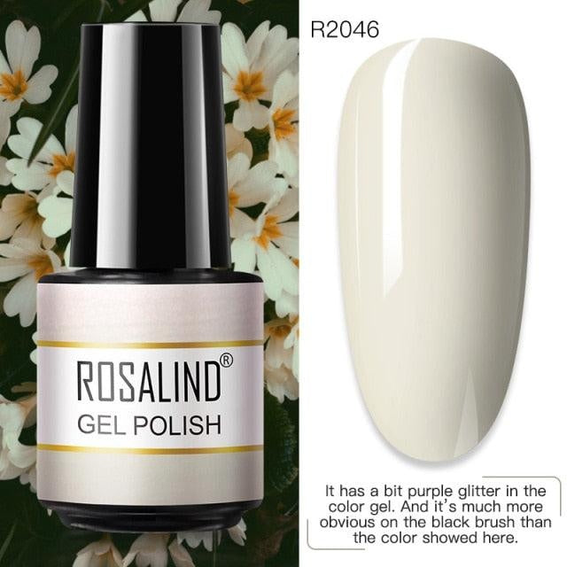 ROSALIND Primer Top Base Coat 7ML Gel Nail Polish For Manicure Long Lasting Nail Art Salon Gel Varnish UV LED Color Gel Polish