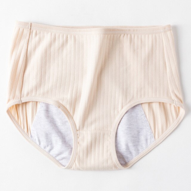Menstrual Period Panties Women Cotton Leak Proof Briefs High Waist Absorbent Incontinence Female Seamless Underwear Dropshipping